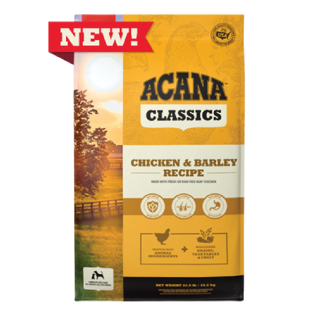 NEW アカナ クラシック チキン＆バーレイ（プレイリーポートリー） レシピ  直輸入 ドッグフード 10.2kg